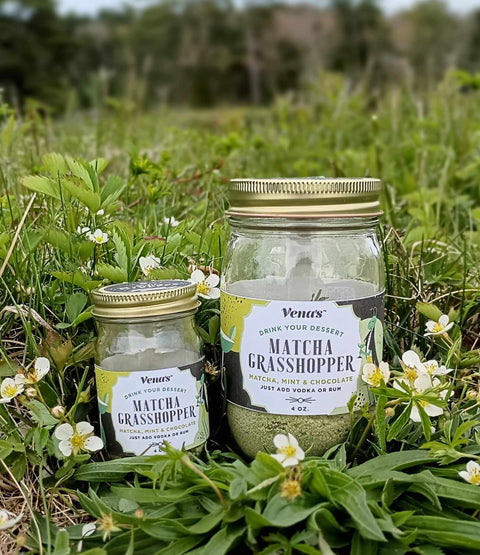 NEW!  MATCHA GRASSHOPPER SPIRIT SIPPER AND NIPPER INFUSIONS