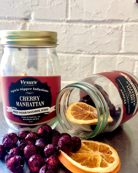 CHERRY MANHATTAN SPIRIT SIPPER AND NIPPER COCKTAIL INFUSION ( Cherry & Orange )