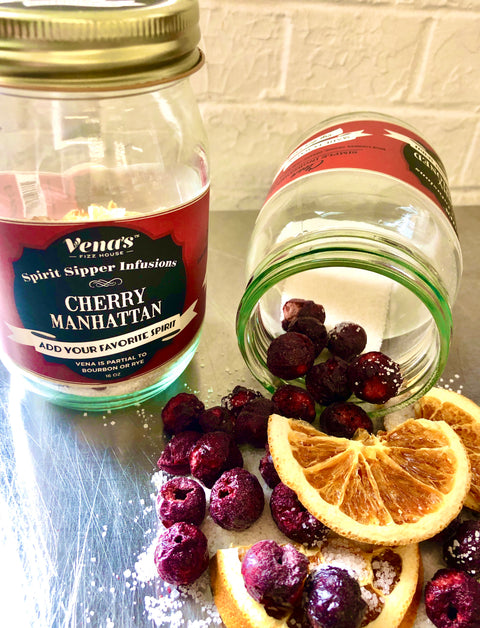 CHERRY MANHATTAN SPIRIT SIPPER AND NIPPER INFUSIONS
