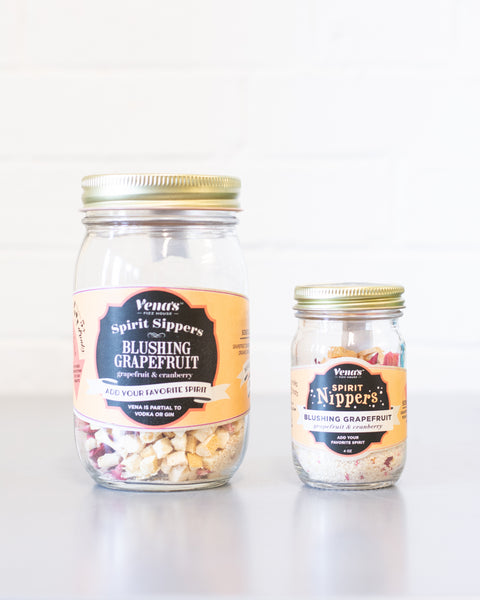 BLUSHING GRAPEFRUIT SPIRIT SIPPER and NIPPER INFUSIONS ( Grapefruit & Cranberry )