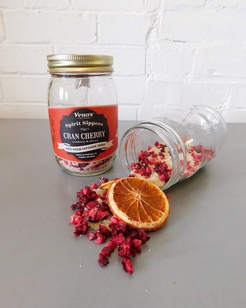 CRAN CHERRY SPIRIT SIPPER AND NIPPER COCKTAIL INFUSIONS