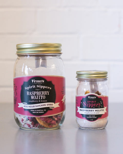 RASPBERRY MOJITO SPIRIT SIPPER AND NIPPER INFUSIONS
