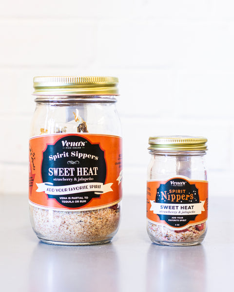 SWEET HEAT SPIRIT SIPPER AND NIPPER COCKTAIL INFUSION ( Strawberry & Jalapeño )