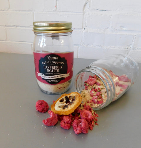 RASPBERRY MOJITO SPIRIT SIPPER AND NIPPER INFUSIONS