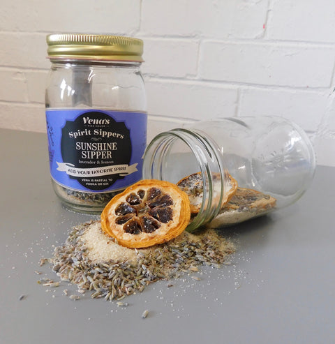 SUNSHINE SPIRIT SIPPER AND NIPPER COCKTAIL INFUSION  ( Lavender & Lemon )